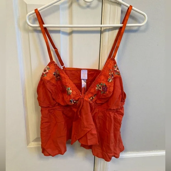 Savage X Fenty All Dolled up lace cami with Embroidered floral design sz 1X - Picture 2 of 5